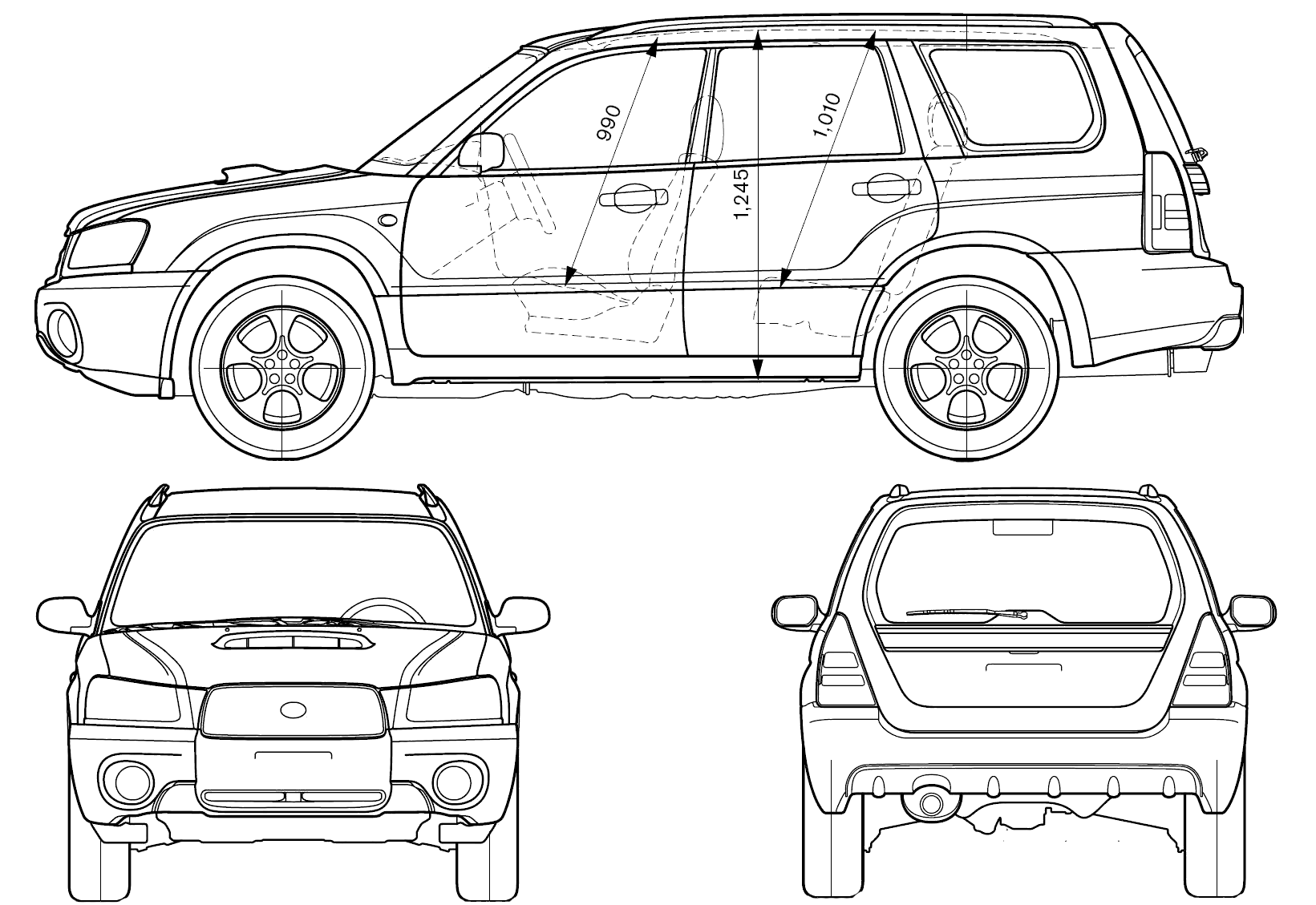 Cotxe Subaru Forester 2003