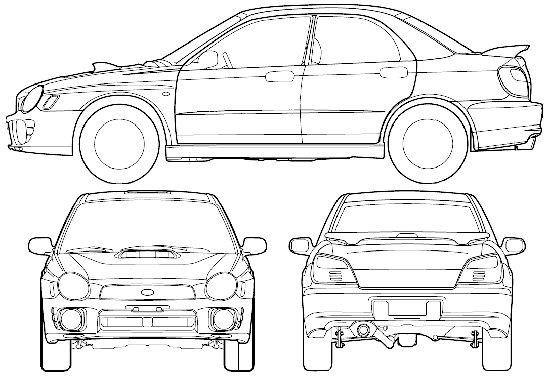 자동차 Subaru Impreza 4-Door 2000
