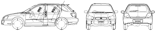 자동차 Subaru Impreza Wagon 2005