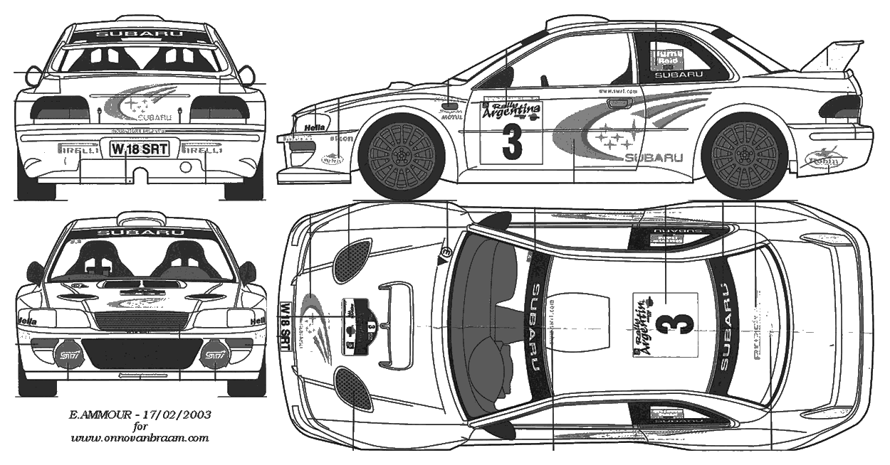 자동차 Subaru Impreza WRC 2000