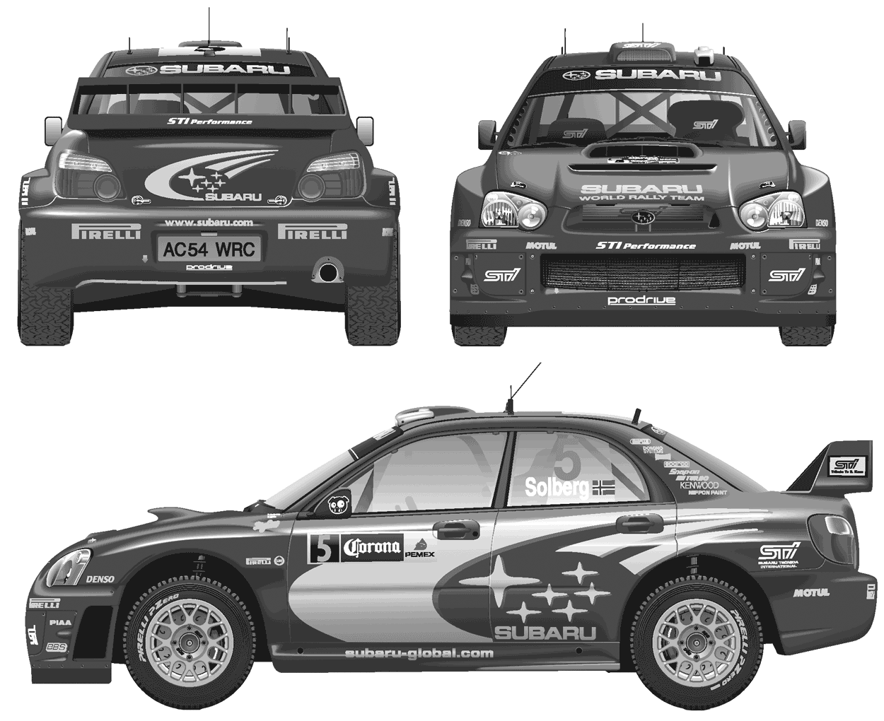 Cotxe Subaru Impreza WRC 2005