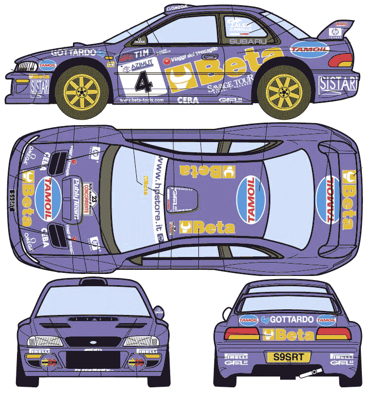 Mašīna Subaru Impreza WRC 1997