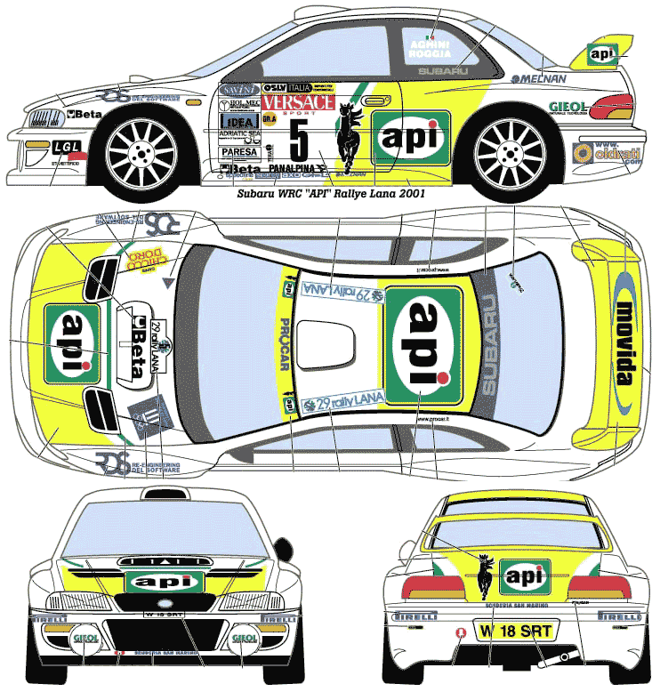 Auto Subaru Impreza WRC 1999