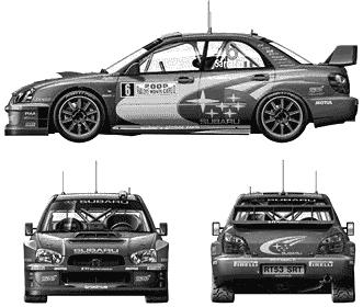 Auto Subaru Impreza WRC Monte Carlo 2005