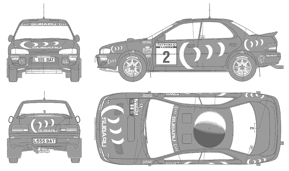 Automobilis Subaru Impreza WRX 1993