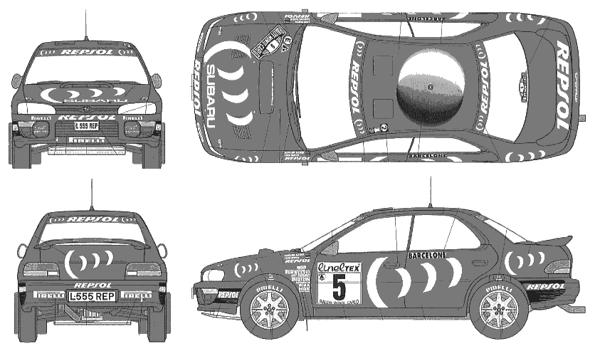 Automobilis Subaru Impreza WRX 1994