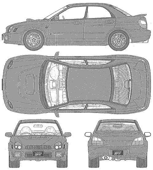 Automobilis Subaru Impreza WRX STi 2002