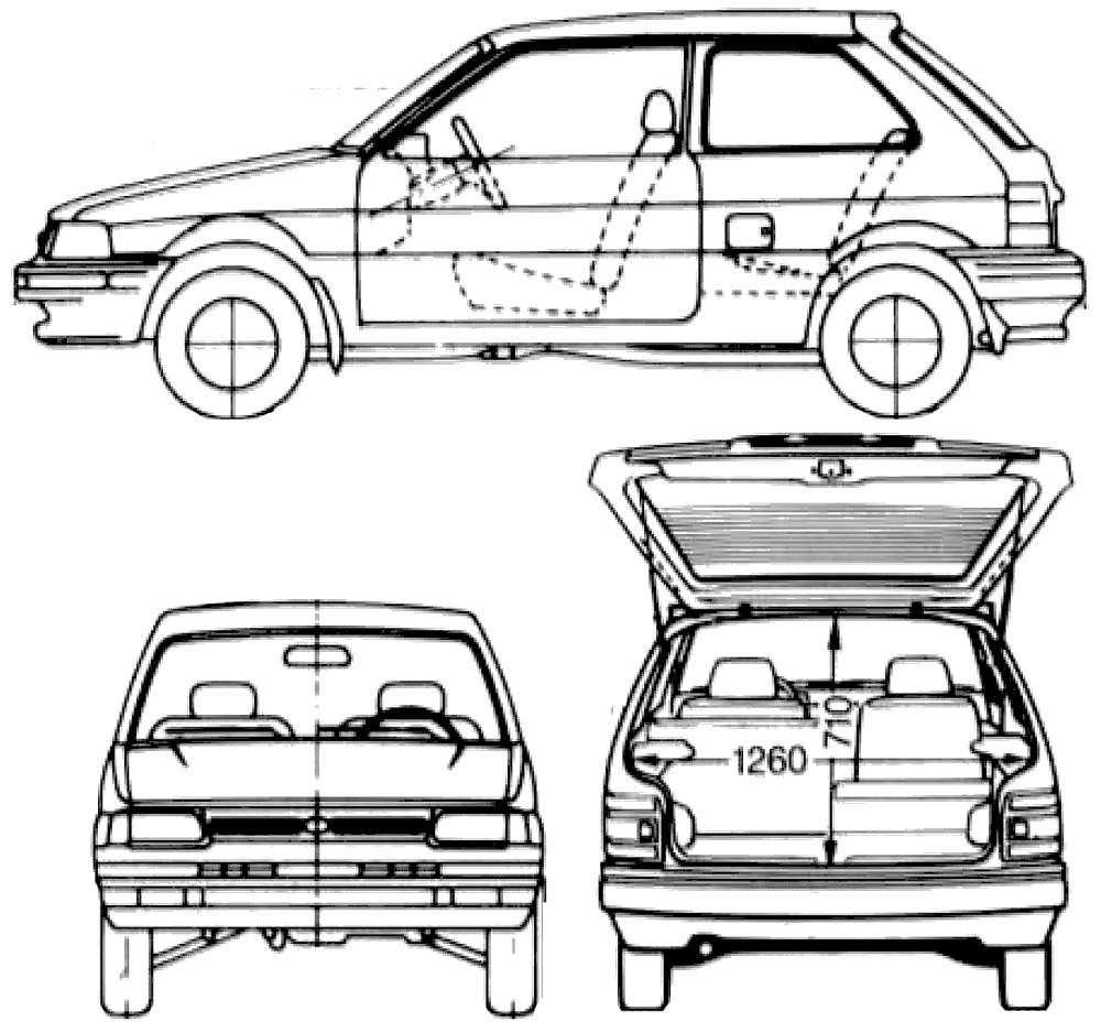 Auto Subaru Justy 3-Door AWD 1992