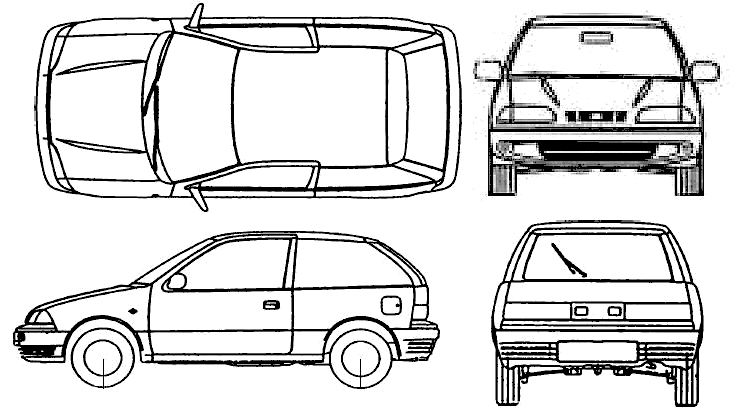 Car Subaru Justy 3-Door AWD 2002