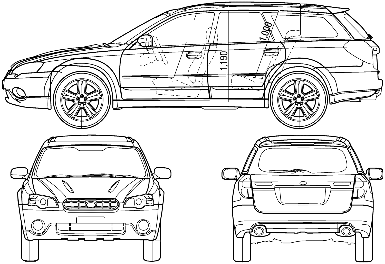 Mašīna Subaru Legacy Outback 2005
