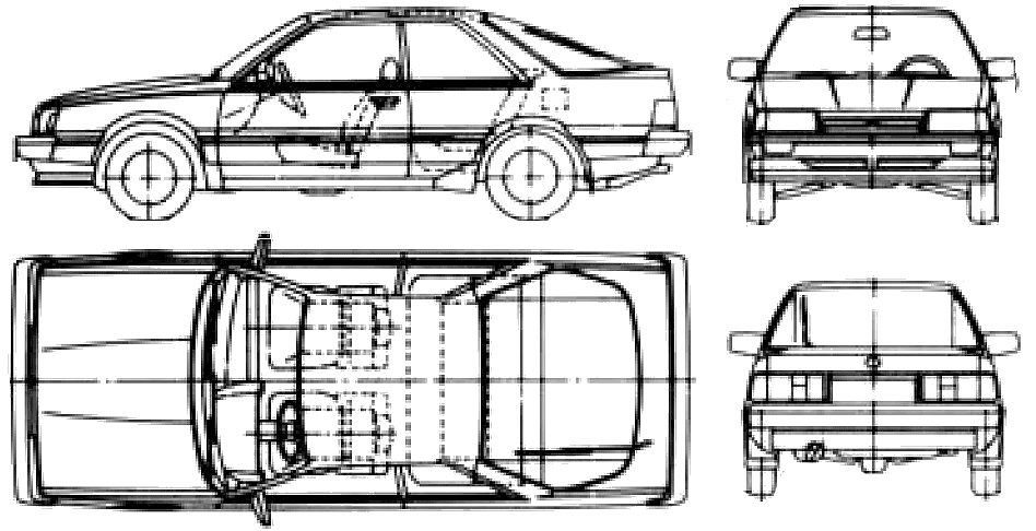 자동차 Subaru Leone Coupe 1800 1988
