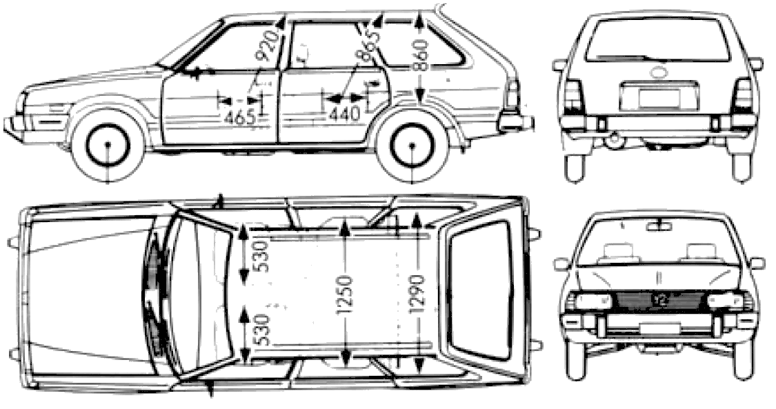 Car Subaru Leone Wagon 1600 1983