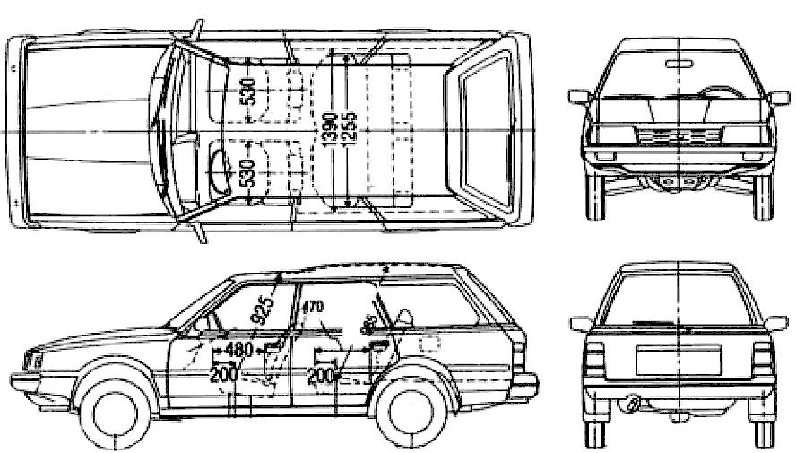 자동차 Subaru Leone Wagon 1600 1986