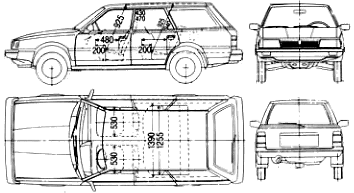 자동차 Subaru Leone Wagon 1800 1988