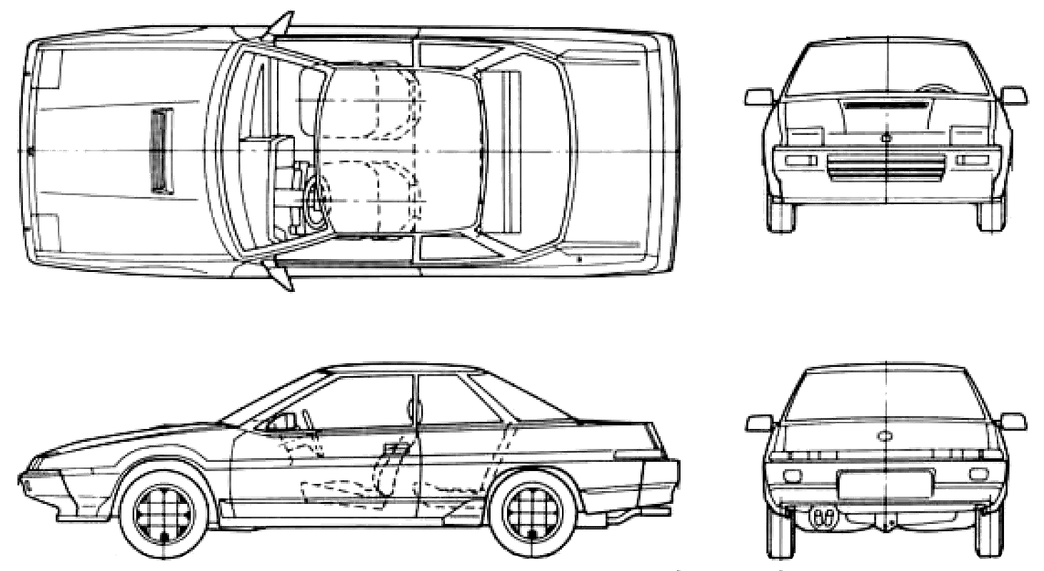 Automobilis Subaru XT Turbo 1986