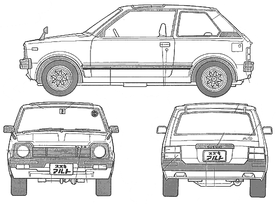 Automobilis Suzuki Alto 1981