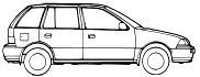 자동차 Suzuki Swift Mk2 5-Door