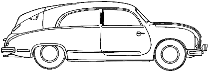 Automobilis Tatra T-601 Monte Carlo