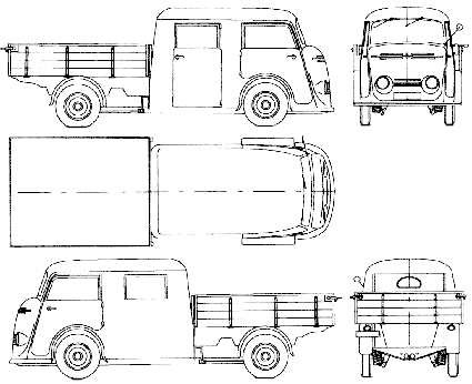 Mašīna Tempo Matador 1000 Twin Cab 1952
