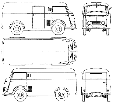 자동차 Tempo Matador 1000 Van 1952