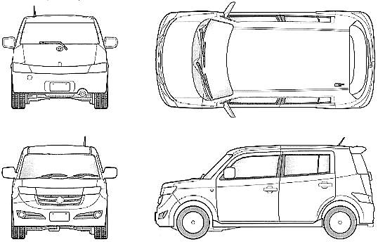 小汽車 Toyota bB 2005 (Scion)