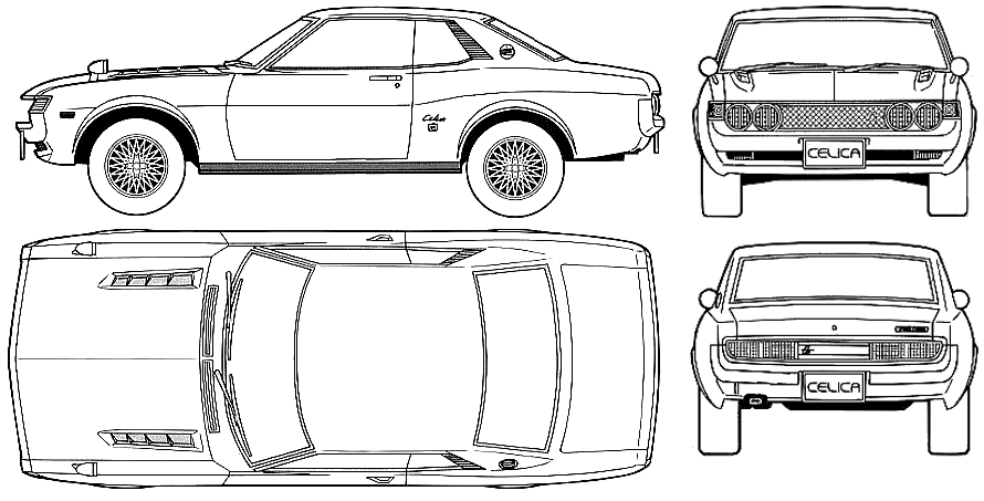 Mašīna Toyota Celica 1600GT 1973