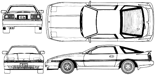 Karozza Toyota Celica Supra 3.0 GT Twin-Cam 1989