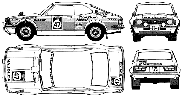 자동차 Toyota Corolla Levin Rallye 1974