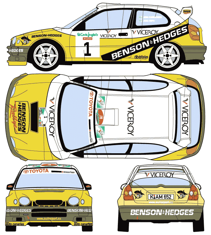 小汽车 Toyota Corolla WRC 1998