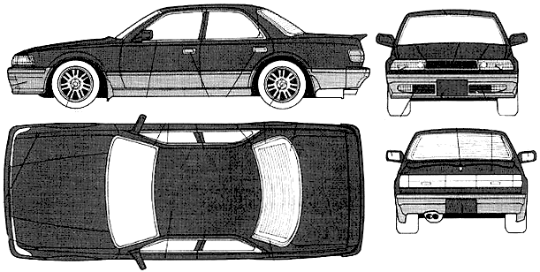 Automobilis Toyota Cresta 2.5G 1991