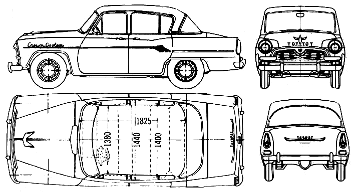Auto Toyota Crown 1959 