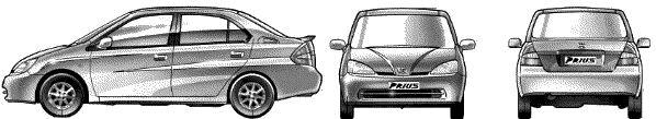 小汽车 Toyota Prius 1998