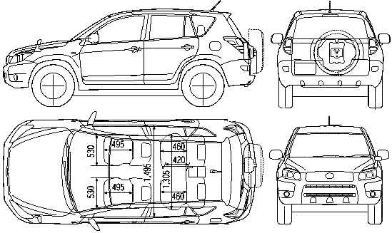 小汽车 Toyota RAV4 2006 Mk.III
