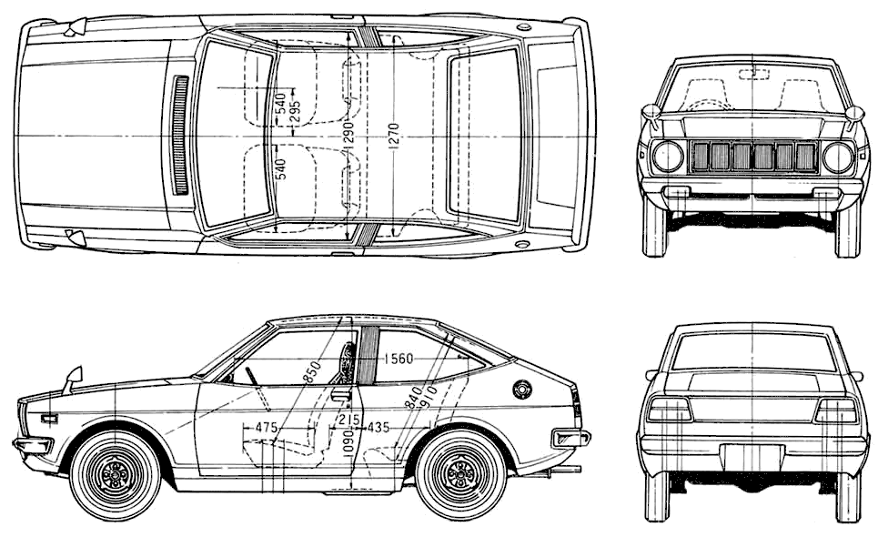 Cotxe Toyota Starlet 2-Door 1971