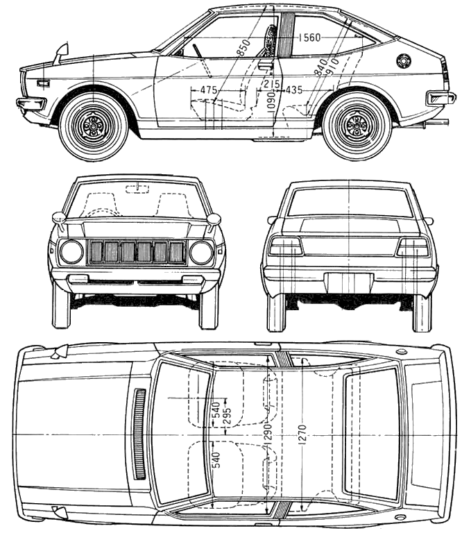 Cotxe Toyota Starlet XT 1973