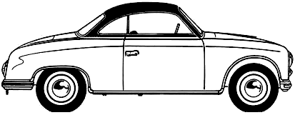 자동차 AWZ Trabant P70 Coupe 1958