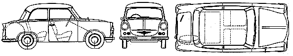 자동차 Trabant 600 1965