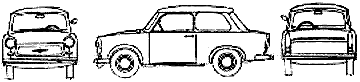 Auto Trabant 601 1963
