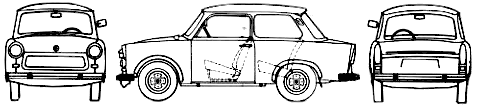 자동차 Trabant 601 1985 
