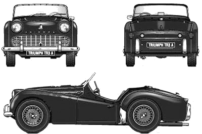 Automobilis Triumph TR3A