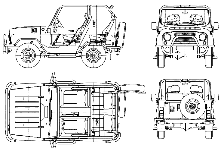 Cotxe UAZ-3150
