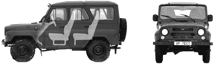 小汽车 UAZ-31519