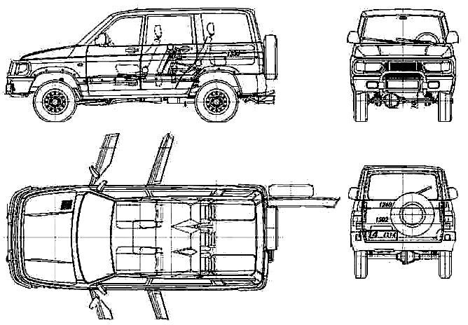 小汽车 UAZ-3162