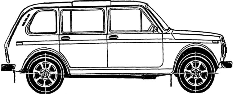 Car VAZ-2131 Lada Niva 4-Door