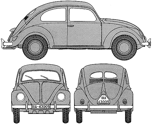 小汽车 Volkswagen Type 82E kdf.wagen 1944