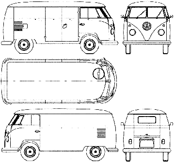 Car Volkswagen Van 1960-1963