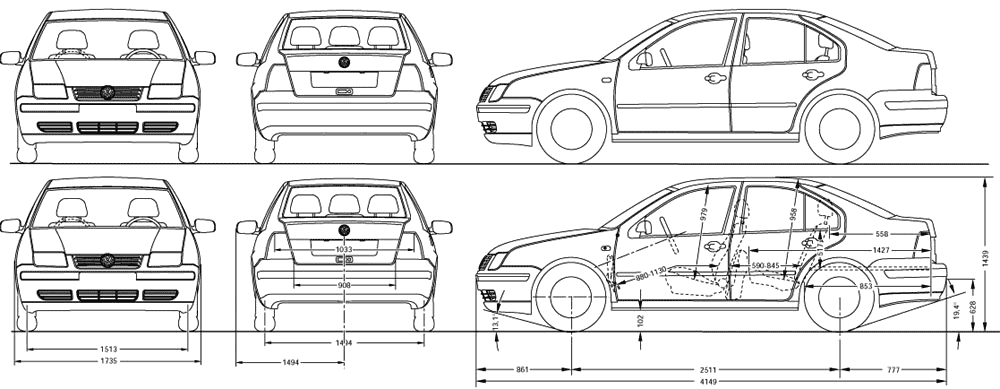 Karozza Volkswagen Bora
