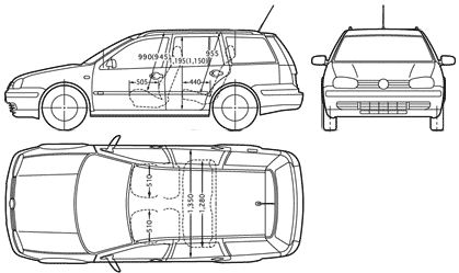 Karozza VW Golf Wagon Mk. IV 2005