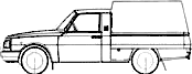 Cotxe Wartburg 1.3 pick-up 1985
