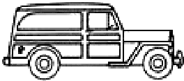 小汽车 Willys Jeep Van 1964
